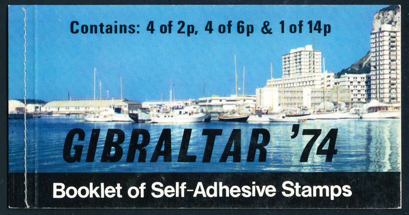 Gibraltar Stamp Booklets - 1974 - Centenary of UPU - 46p - Booklet of 2p x 3, 6p x 3, 1 m/sheet of 3