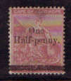 Cape Of Good Hope - 1882 - Surch - 1/2d on 3d deep claret wmk crown CA fine used.