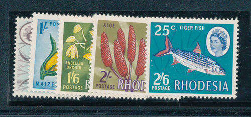 Rhodesia - 1967-68 - Dual Currency - set of 5 u.m. (SG 408-412)