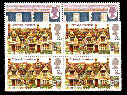 Great Britain - 1970 - Rural Architecture - set of 4 mint unhinged blocks of 4.