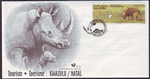 South Africa Official F.D.C's - 1995 - Tourism Kwa - Zulu Natal - cover No 6.12 unaddressed.