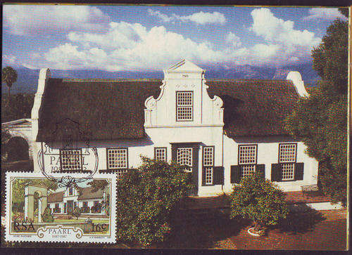 South Africa Maxicards - 1987 - 'Paarl Anniv' - set of 4 cards.