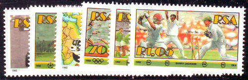South Africa - 1992 - Sport - set of 6 mint unhinged.