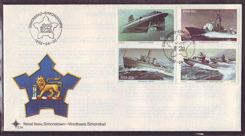 South Africa Official F.D.C's - 1982 - Simonstown Navel Base - cover No.3.36 unaddressed.