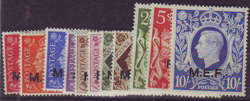 British Occupation Of Former Italian Colonies - 1943-47 - G.B. stamps ovpt M.E.F. (see discription).