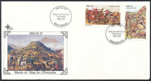 South Africa Official F.D.C's - 1981 - Battle Of Amajuba - Cover no. 3.27 unaddressed (SACC 3.27).