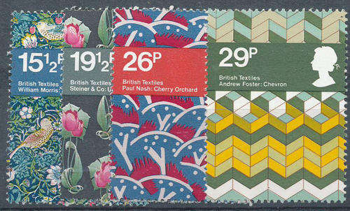 Great Britain - 1982 - British Textiles - set of 4 mint unhinged (SG 1192-1195).