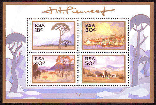 South Africa - 1989 - Pierneef Painting - m/sheet mint unhinged (SACC 708).