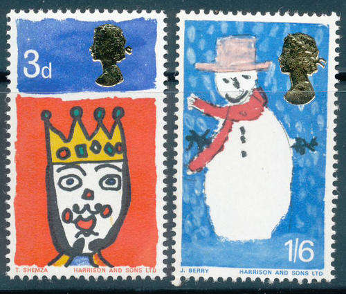 Great Britain - 1966 - Eliz 2 - Christmas - set of 2 mint unhinged (SG 272-273).