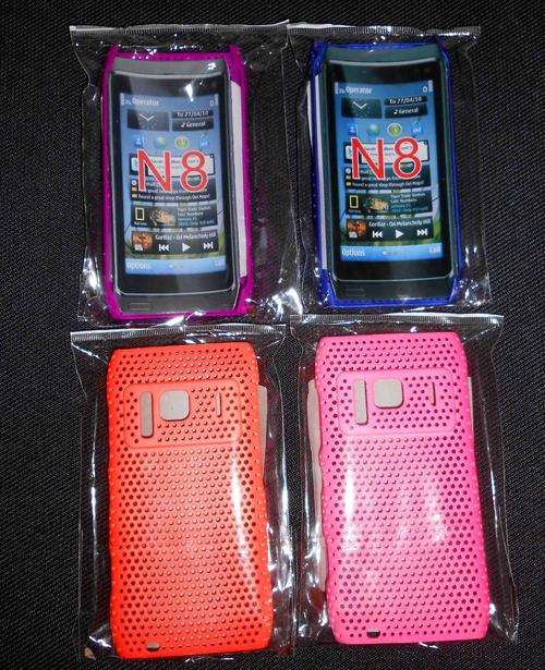 4x Hard plastic snap on cellphone covers for Nokia N8
