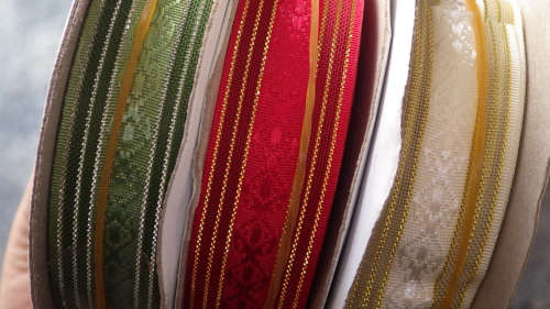 6x Organza ribbons
