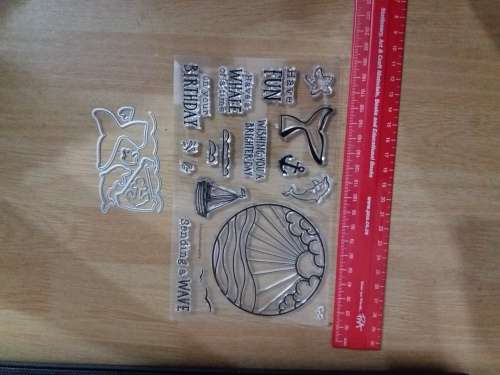 Layered clear stamps Tulips plus extras