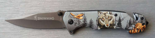 Stainless Steel Wolf knife + free knife