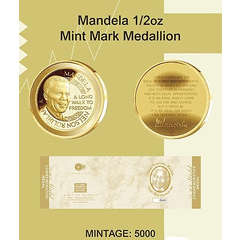 Mandela 1/2 OZ Mint Mark Medallion