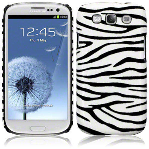 Samsung Galaxy S3 (i9300) Pu Leather Zebra Back Cover Case