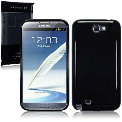 Samsung Galaxy Note 2 (N7100) TPU Gel Skin Case - Black