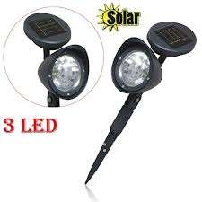 3LED Solar Spotlight for Outdoor Garden Landscape Lawn or Path