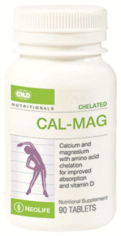 NeoLife Chelated Cal-Mag with 500 IU Vitamin D3 - 90 capsules