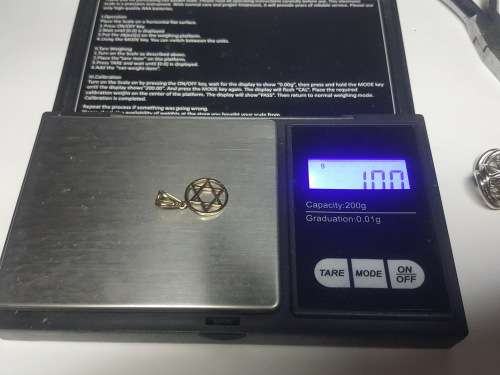 9ct Magen David / Star of David pendant