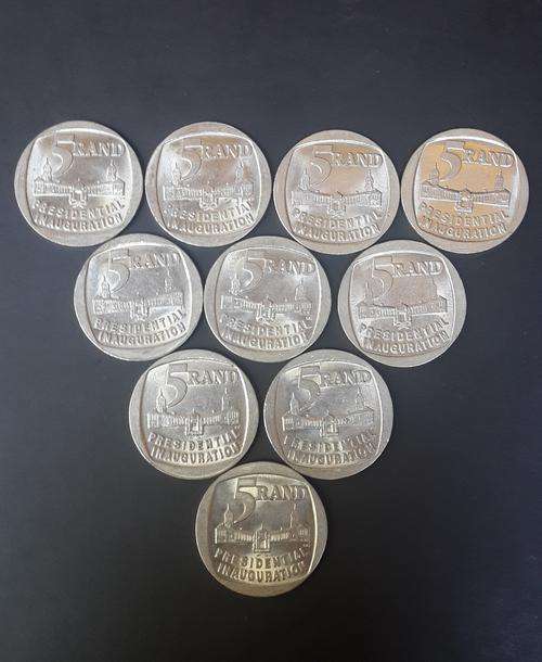 Presidential Inauguration R5.00 coins1994 - Excellent Condition!!!