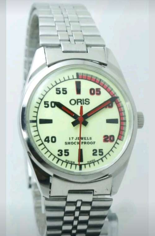 Oris Beautiful luminous Dial 17 Jewels And Shock Proof