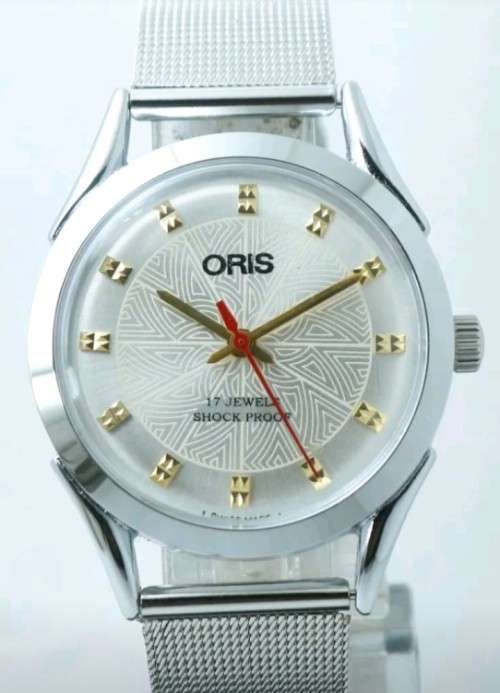 Oris Beautiful White faced  Watch 17 Jewels wind up