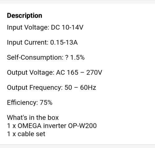 Omega Inverter