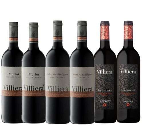 Villiera Wines Red Wine Gift Case - 6 x 750ml