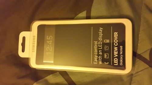 black note 8 led cover original samsung
