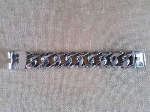 LARGE HEAVY STAINLESS STEEL MENS BRACELET