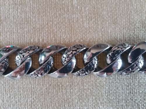 LARGE HEAVY STAINLESS STEEL MENS BRACELET