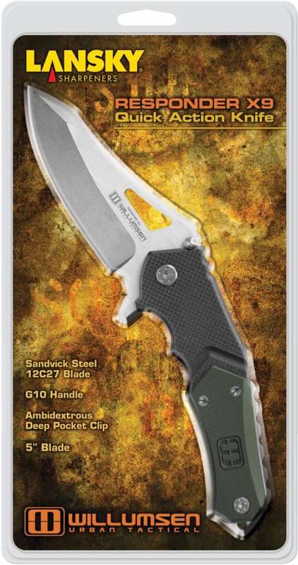 LANSKY RESPONDER X9 TACTICAL FOLDING KNIFE! WOOOW! WOOOW!