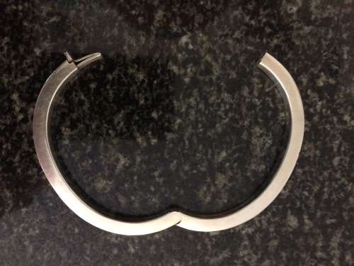 Ladies Sterling Silver Bangle - Hallmarked