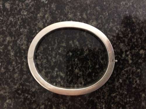 Ladies Sterling Silver Bangle - Hallmarked