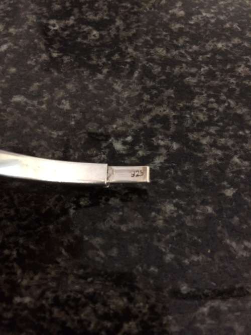 Ladies Sterling Silver Bangle - Hallmarked