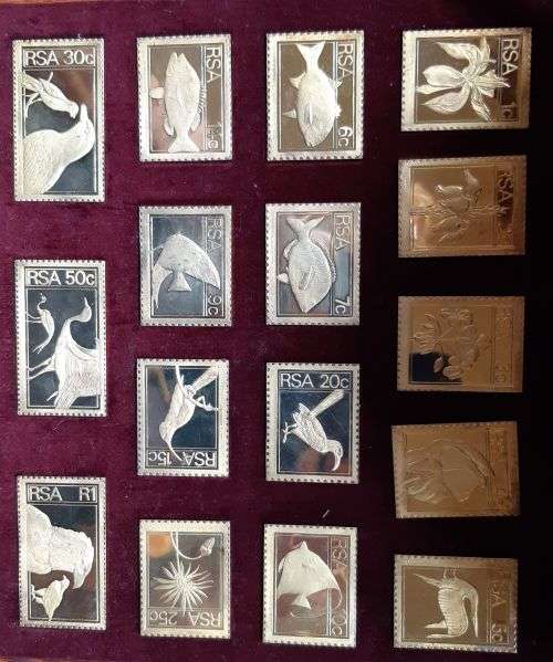 19745 Silver Definitive Stamps Replica Set- RSA