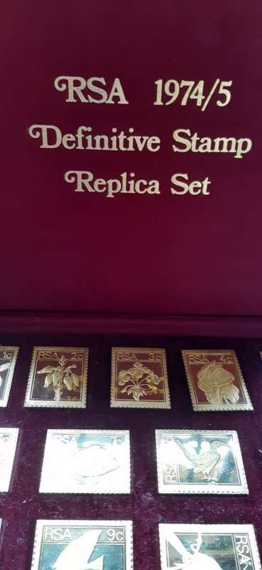 19745 Silver Definitive Stamps Replica Set- RSA