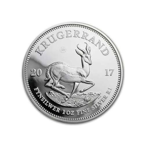 2017 Silver Krugerrand with Mintmark. First year of Issue.Premuim Uncirculated. COA.