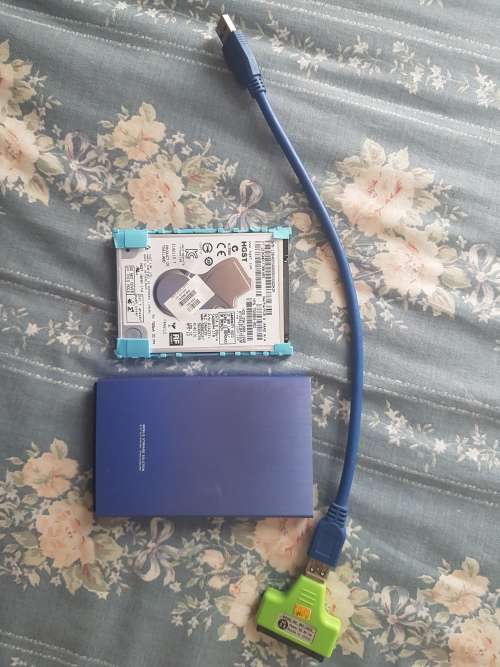 1TB Sata laptop hard drive with external housing