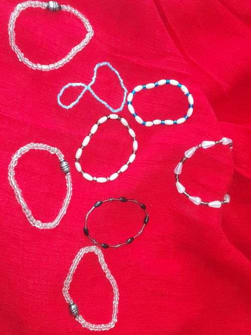 Costume Elastic Bracelets with Beads