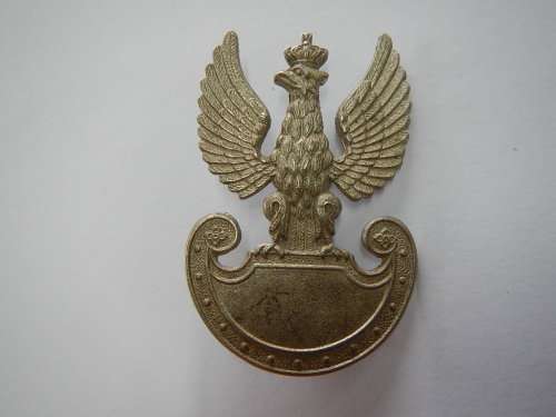 POLISH CAP BADGE WW11 - LOOKS LIKE SILVER