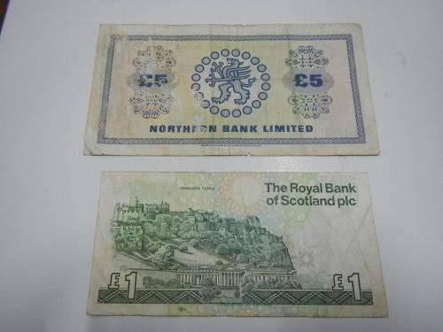 1 AND 5 POUND NOTES