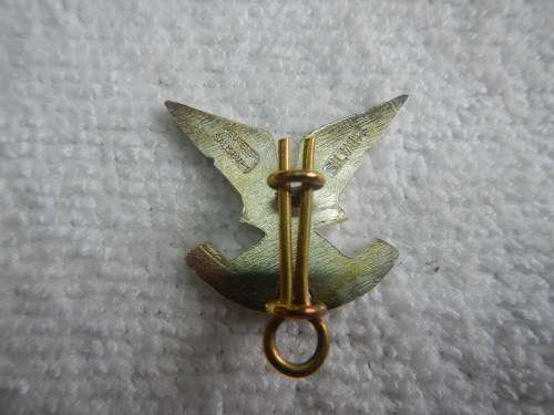 Rhodesian Selous Scouts Silver Officers Collar Badges in original packing - Made In Salisbury. Rhode