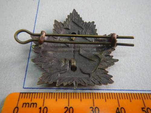 WW1 Canadian CEF British Columbia Regiment Bi-metal cap badge