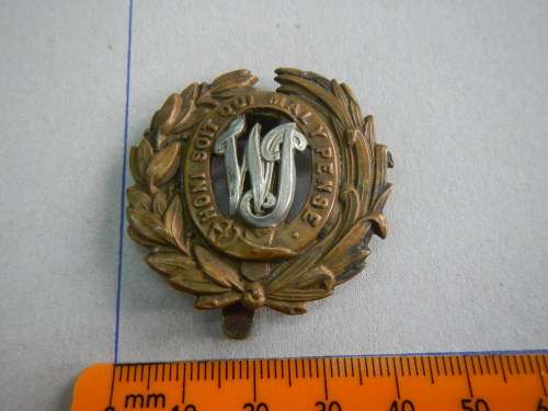 WW1 cap badge of the West India Regiment Bi-metal