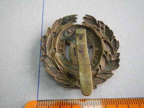 WW1 cap badge of the West India Regiment Bi-metal