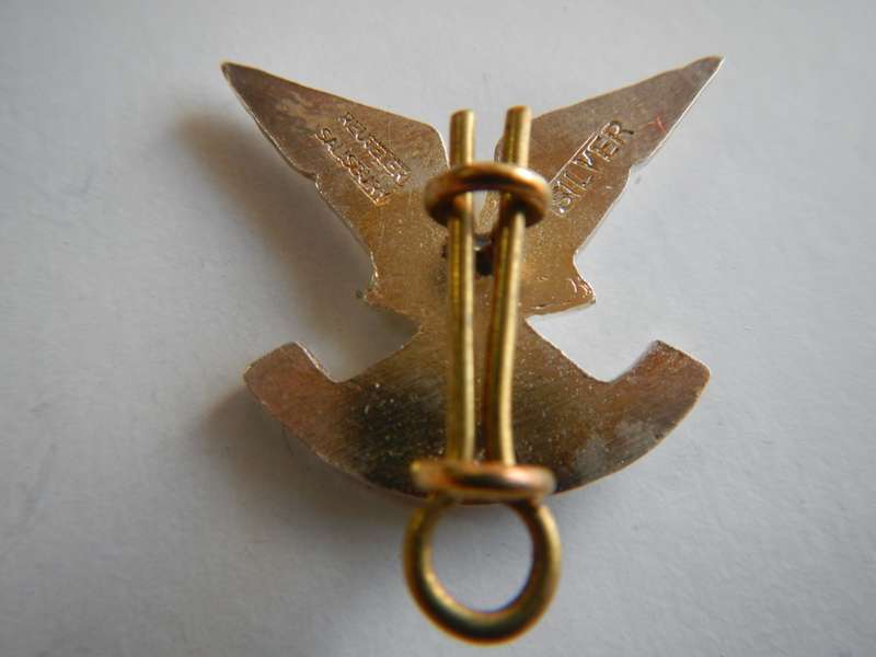 Rhodesian Selous Scouts Silver Officers Collar Badges in original packing - Made In Salisbury.