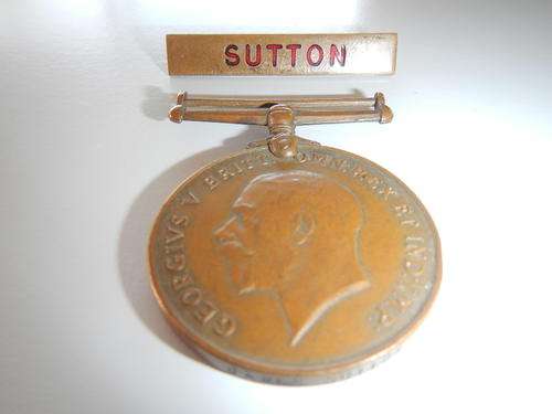 MERCANTILE MARINE WAR MEDAL- JAMES SUTTON