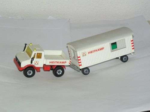 SikuMercedes Unimog (U1500) / 1620 Tieflader / 2519 Mint