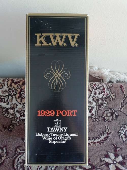 Rare 1929 KWV Tawny Port in original box - 90 year old Port